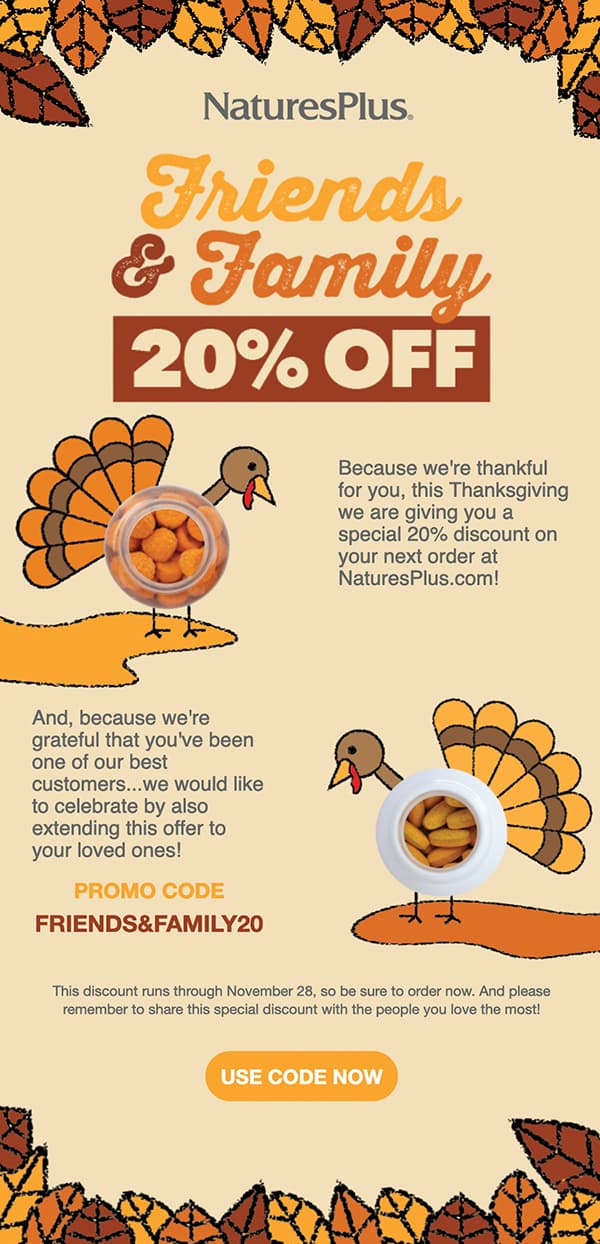 Thanksgiving Email